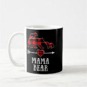Mama Bear 2 Cubs Shirt, Christmas Mama Bear Plaid Kaffeetasse (Links)