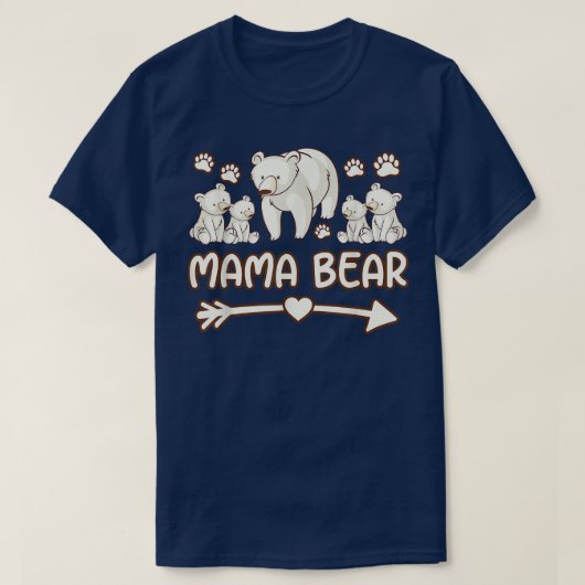 mama bear 4 cubs shirts, mama bear t shirt for wom (Design vorne)