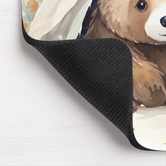 Mama Bear and Cub Mousepad (Ecke)