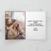 Mama Bear and Cub with Foto Mother Day Karte (Innenseite)