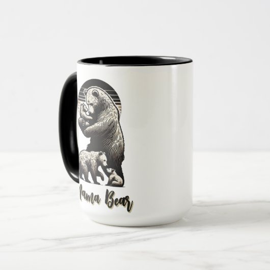 Mama Bear - Anpassbare Tasse (Vorderseite Links)