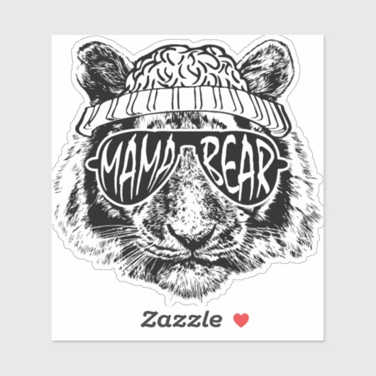 Mama Bear Aufkleber (Blatt)
