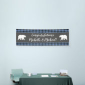 Mama Bear Baby Dusche Woodland Lodge Boy Blue Banner (Messeveranstaltung)