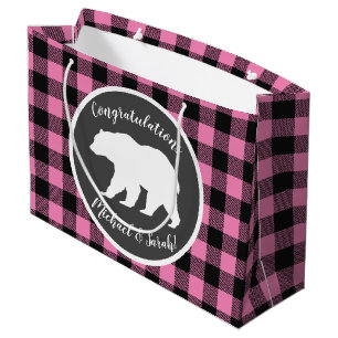 Mama Bear Baby Dusche Woodland Lodge Boy Blue Große Geschenktüte