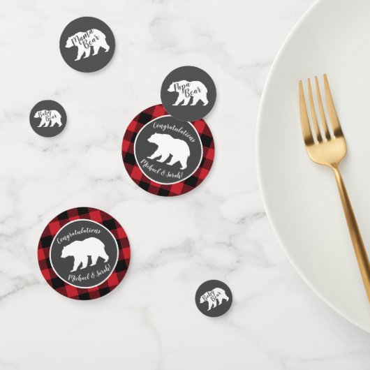 Mama Bear Baby Shower Woodland Lodge Konfetti (Gruppe)