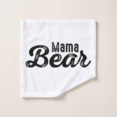 Mama Bear Badhandtuch Set (Waschlappen)