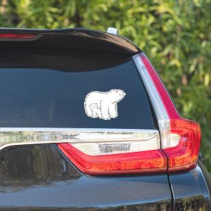 Mama Bear Blume Stars Line Aufkleber