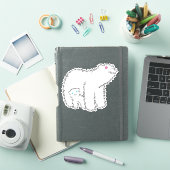 Mama Bear Blume Stars Line Aufkleber (iPad Hülle)