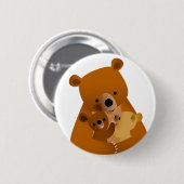 Mama Bear Button Abzeichen (Vorne & Hinten)