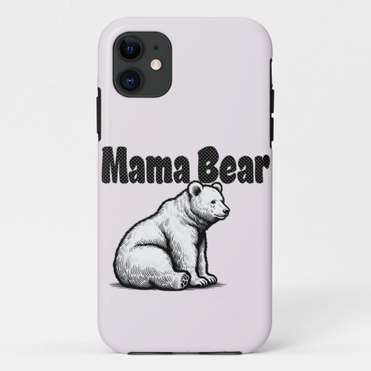 Mama Bear Case-Mate iPhone Hülle (Rückseite)