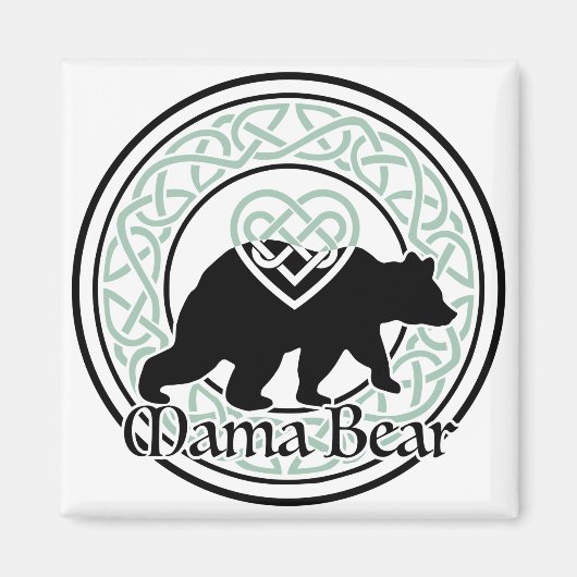 Mama Bear Celtic Circle of Love and Strength Magnet (Vorne)