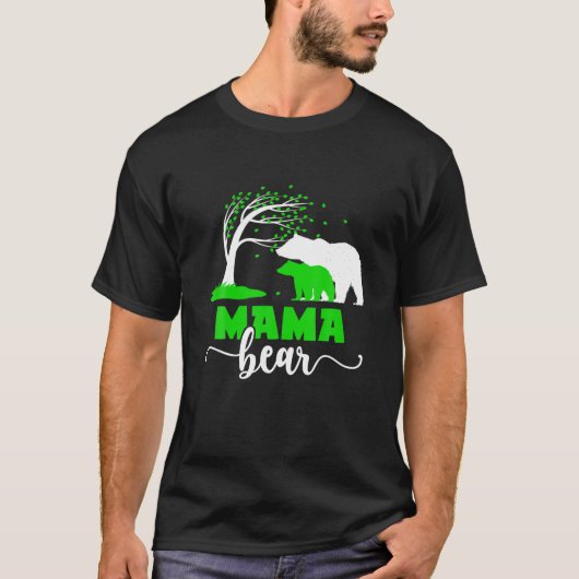 Mama Bear Cerebral Palsy Mama einer Cerebral Palsy T-Shirt (Vorderseite)