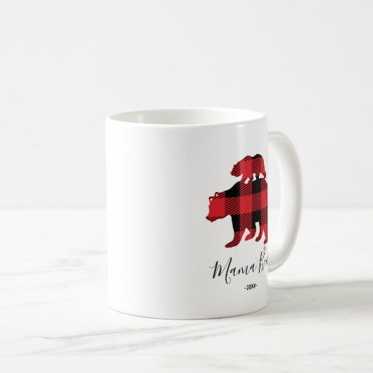 Mama Bear Coffee Tasse (VorderseiteRechts)