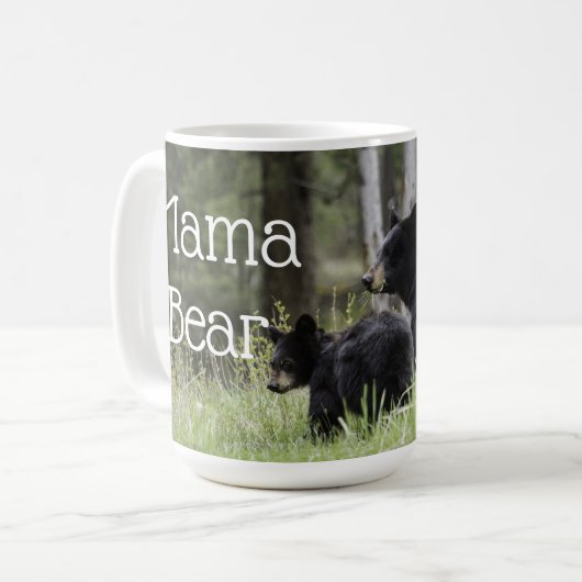 Mama Bear Coffee Tassen Cup Muttergeschenk (Vorderseite Links)