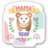 Mama Bear Cozy #3 Aufkleber (Vorderseite)