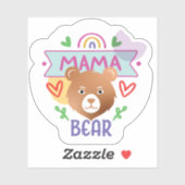 Mama Bear Cozy #6 Aufkleber (Blatt)