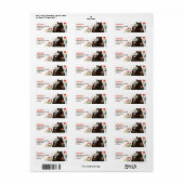 Mama Bear& Cub Cute Animals Floral Return Address  (Vorne)
