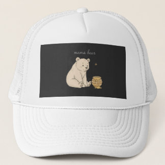 Mama Bear Cute Bear & Honey Mother’s Day Gift Shir Truckerkappe
