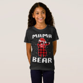 Mama Bear Dabbing Weihnachts Pajama mit Weihnachts T-Shirt (Vorne ganz)