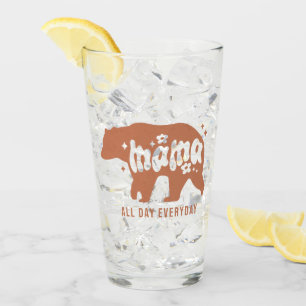 Mama Bear den ganzen Tag Glas