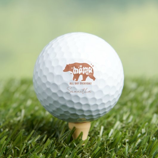 Mama Bear den ganzen Tag Golfball (Insitu T-Shirt)