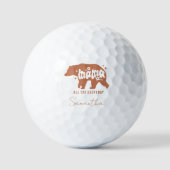 Mama Bear den ganzen Tag Golfball (Vorderseite)
