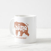 Mama Bear den ganzen Tag Kaffeetasse (Vorderseite Links)