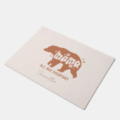 Mama Bear - Den ganzen Tag über Fußmatte (Schrägansicht)