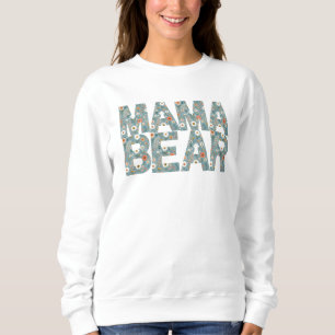 Mama Bear Ditsy Floral Hearterwärming Muster Sweatshirt