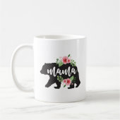 Mama Bear Elegante Rustikale Blume Mama Kaffeetasse (Links)