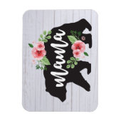 Mama Bear Elegante Rustikale Blume Mama Magnet (Vertikal)