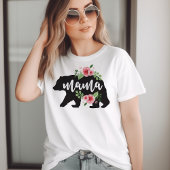 Mama Bear Elegante Rustikale Blume Mama Tri-Blend Shirt