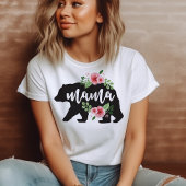 Mama Bear Elegante Rustikale Blume Mama Tri-Blend Shirt