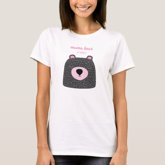 Mama Bear est Custom T - Shirt Junge Mutter Gift (Vorderseite)