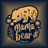 Mama Bear etabliert 2024 Boho T-Shirt