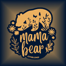 Mama Bear etabliert 2024 Boho T-Shirt