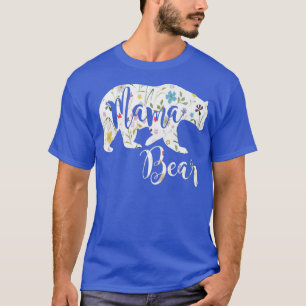 Mama Bear Floral Pattern Fun Mama Mutter Geschenk T-Shirt