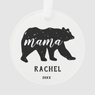 Mama Bear Forest Animal Family Holiday Ornaments Ornament