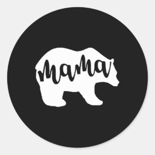 Mama Bear für Mama Mama Nana Mimi Runder Aufkleber