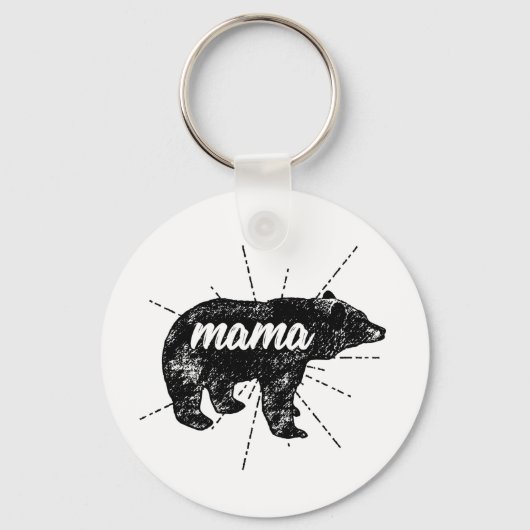 Mama Bear Geburtstagsmüttertagsgeschenk Schlüsselanhänger (Vorderseite)