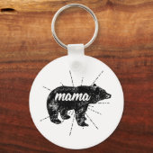 Mama Bear Geburtstagsmüttertagsgeschenk Schlüsselanhänger (Vorderseite)