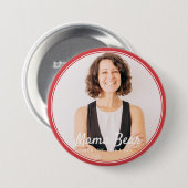 Mama Bear Gerahmt Modernes einfaches Foto Button (Vorne & Hinten)