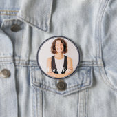 Mama Bear Gerahmt Modernes einfaches Foto Button (Beispiel)