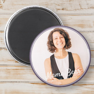 Mama Bear Gerahmt Modernes einfaches Foto Magnet