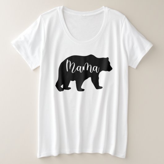 Mama Bear Große Größe T-Shirt (Design vorne)