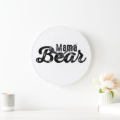 Mama Bear Große Wanduhr (Zuhause)