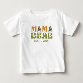 Mama Bear Heartwarming Illustration Baby T-shirt