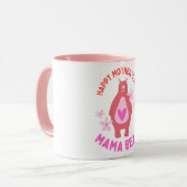 Mama Bear Hugging Cub Mütter Day Tasse (Vorderseite Links)