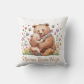 Mama Bear Hugs Kissen (Rückseite)