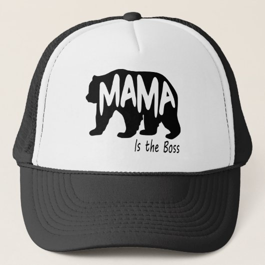 Mama Bear ist der Boss Truckerkappe (Vorderseite)